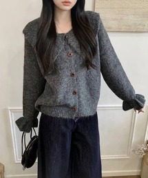 【秋冬新作】ビッグカラーベルスリーブカーディガン