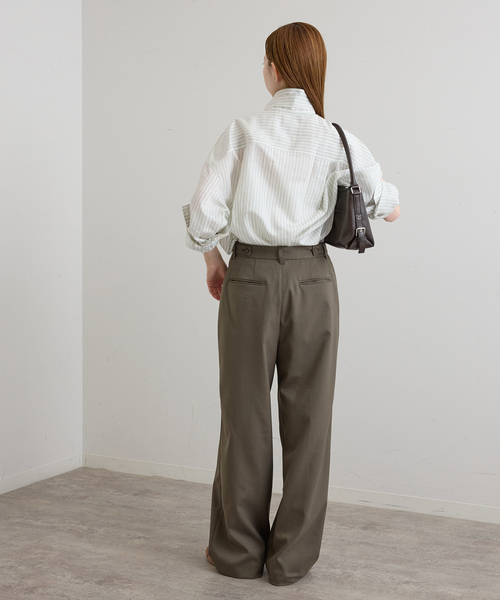 U by SPICK&SPAN(ユーバイスピックアンドスパン)の「ドライストレッチベルトスラックス(スラックス・レディース・ブラック/チャコールグレー/カーキ・36/38)」の20枚目の写真