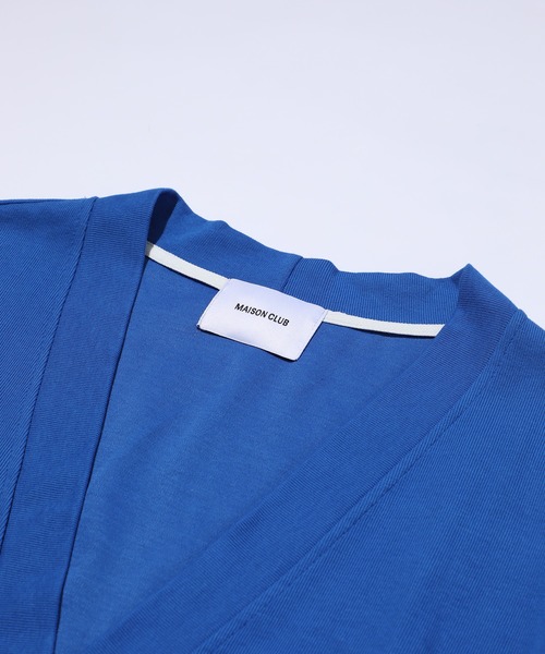 MAISON CLUB(メゾンクラブ)の「【MAISON CLUB】High Gauge Knit Cardigan / ハイゲージニットカーディガン SNF(カーディガン/ボレロ・メンズ・グレー・M/L)」の4枚目の写真