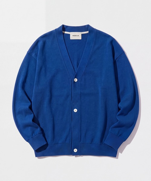 MAISON CLUB(メゾンクラブ)の「【MAISON CLUB】High Gauge Knit Cardigan / ハイゲージニットカーディガン SNF(カーディガン/ボレロ・メンズ・グレー・M/L)」の3枚目の写真
