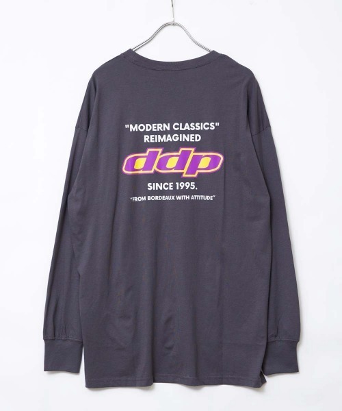 SHISKY（シスキー）の「DDP（ディーディーピー） 長袖Tシャツ BIGロンT（Tシャツ/カットソー・メンズ・ブラック/ホワイト系その他/ブラック系その他/ホワイト系その他2/ブルー系その他/グレー系その他/ダークグリーン/オレンジ/オフホワイト/ネイビー/グレー系その他2/ブラック系その他3/ブラック系その他2/ホワイト系その他3/チャコールグレー・L/M/XL）」の9枚目の写真