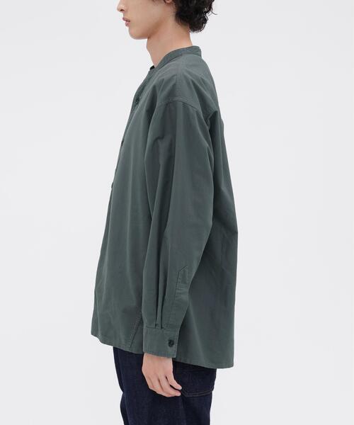 MHL.（エムエイチエル）の「SOFT HOPSACK（シャツ/ブラウス・メンズ・ブルー系その他4/ホワイト系その他3/ネイビー系1・MEDIUM/LARGE/SMALL/X-LARGE）」の6枚目の写真