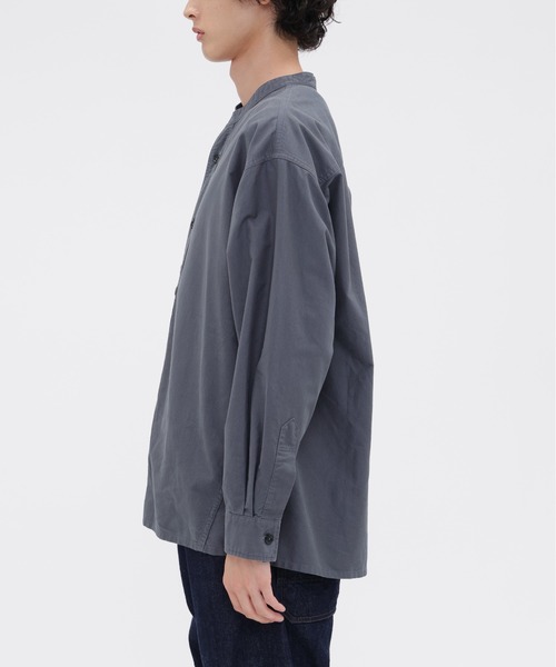 MHL.(エムエイチエル)の「SOFT HOPSACK(シャツ/ブラウス・メンズ・ブルー/オフホワイト/ネイビー・MEDIUM/LARGE/SMALL)」の13枚目の写真