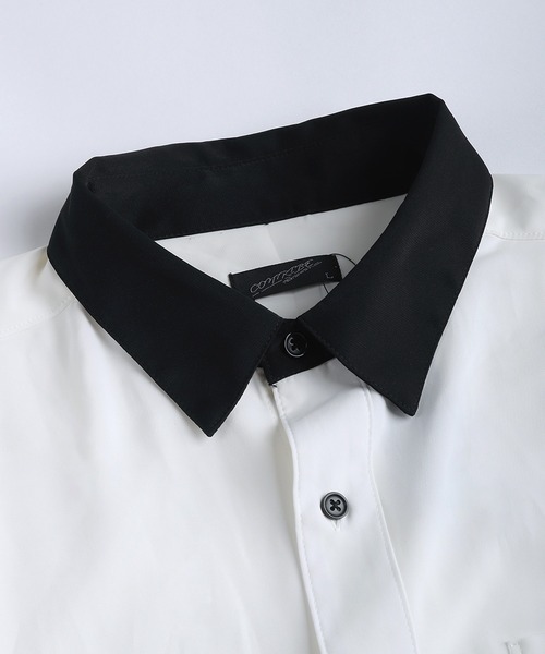 WESTSEA(ウエストシー)の「配色クレリックシャツ バイカラー レギュラーカラー 長袖 とろみシャツ(シャツ/ブラウス・メンズ・ワイン/ホワイト/ブルー・M)」の13枚目の写真