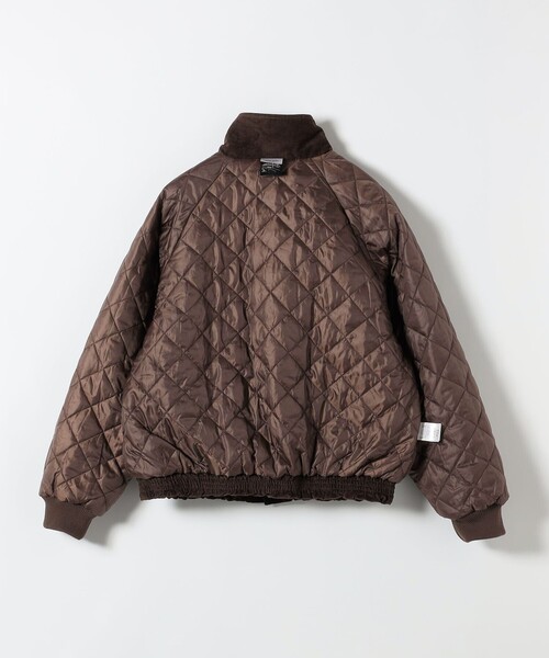 PARROTT CANVAS(パロットキャンバス)の「PARROTT CANVAS: コーデュロイ スタジアム ジャケット(スタジャン・レディース・ブラウン/オフホワイト・ONE SIZE)」の6枚目の写真