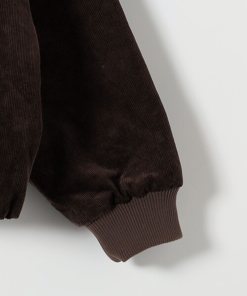 PARROTT CANVAS(パロットキャンバス)の「PARROTT CANVAS: コーデュロイ スタジアム ジャケット(スタジャン・レディース・ブラウン/オフホワイト・ONE SIZE)」の8枚目の写真