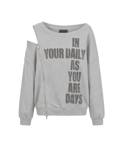 as you are（アズユーアー）の「ラインオフショルダースウェットシャツメランジ（スウェット・レディース・その他・OS）」の4枚目の写真