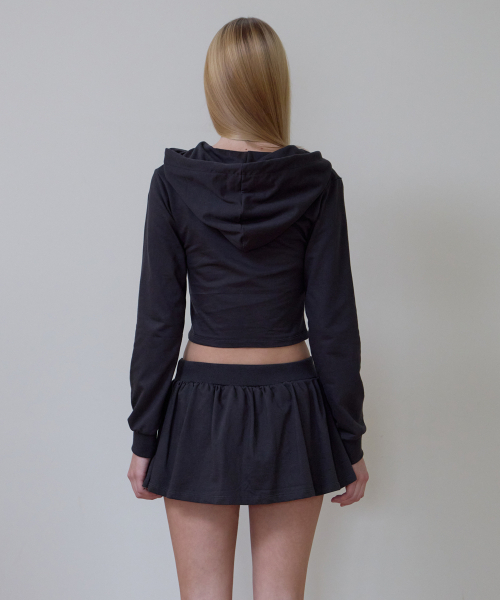 ROSEFRANTZ（ロゼフランツ）の「Patchwork Slim Hood Long Sleeve [Charcoal]（パーカー・レディース・チャコールグレー・OS）」の10枚目の写真