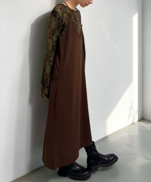 THE SOIS(ソア)の「フロッキー花柄シアートップス(Tシャツ/カットソー・レディース・グリーン/ボルドー・FREE)」の18枚目の写真