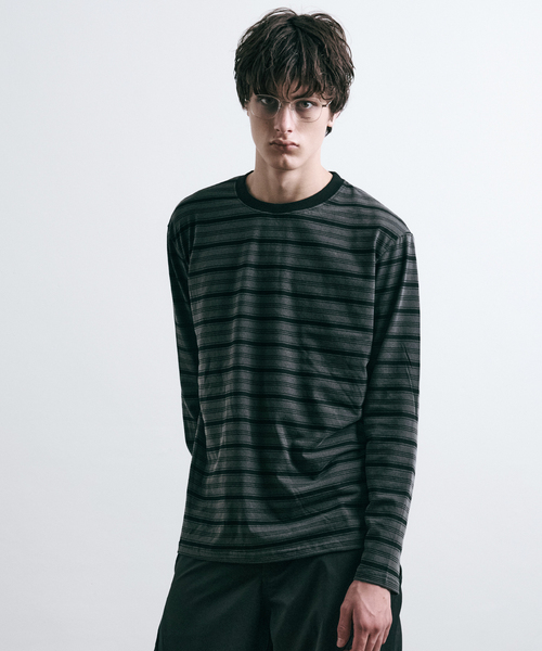 LEARVE(ルアブ)の「マーティン mono ストライプロングスリーブ(Tシャツ/カットソー・メンズ・その他・MEDIUM/LARGE/X-LARGE)」の1枚目の写真