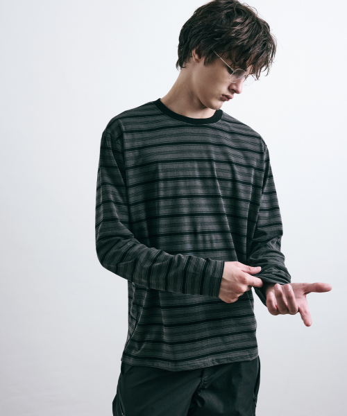 LEARVE(ルアブ)の「マーティン mono ストライプロングスリーブ(Tシャツ/カットソー・メンズ・その他・MEDIUM/LARGE/X-LARGE)」の4枚目の写真