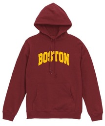 Ol' Basics（オール・ベーシックス） プルパーカー スウェット BOSTON ロゴ プリント 裏毛 トップス レディース ユニセックス