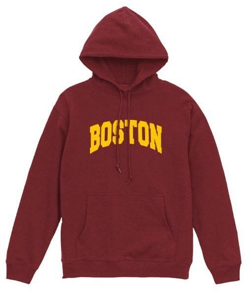 Ol' Basics(オールベーシックス)の「Ol' Basics(オール・ベーシックス) プルパーカー スウェット BOSTON ロゴ プリント 裏毛 トップス レディース ユニセックス(パーカー・レディース・ネイビー/モスグリーン/スミクロ/バーガンディー・S)」の1枚目の写真