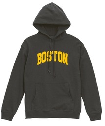 Ol' Basics(オール・ベーシックス) プルパーカー スウェット BOSTON ロゴ プリント 裏毛 トップス レディース ユニセックス