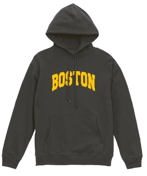 Ol' Basics(オールベーシックス)の「Ol' Basics(オール・ベーシックス) プルパーカー スウェット BOSTON ロゴ プリント 裏毛 トップス レディース ユニセックス(パーカー・レディース・ネイビー/モスグリーン/スミクロ/バーガンディー・S)」の2枚目の写真