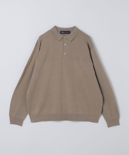 SHIPS Colors(シップス カラーズ)の「【一部WEB限定】Solist(R)Heat 14ゲージ ニット ポロシャツ◆(ニット/セーター・メンズ・チャコールグレー/カーキ/ネイビー/ブラウン・X-LARGE/LARGE/MEDIUM)」の5枚目の写真