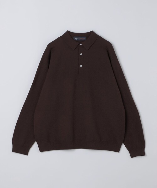 SHIPS Colors(シップス カラーズ)の「【一部WEB限定】Solist(R)Heat 14ゲージ ニット ポロシャツ◆(ニット/セーター・メンズ・チャコールグレー/カーキ/ネイビー/ブラウン・X-LARGE/LARGE/MEDIUM)」の6枚目の写真