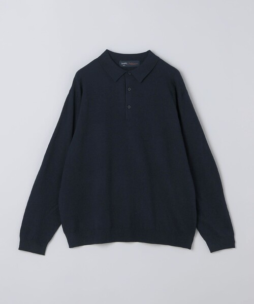 SHIPS Colors(シップス カラーズ)の「【一部WEB限定】Solist(R)Heat 14ゲージ ニット ポロシャツ◆(ニット/セーター・メンズ・チャコールグレー/カーキ/ネイビー/ブラウン・X-LARGE/LARGE/MEDIUM)」の7枚目の写真