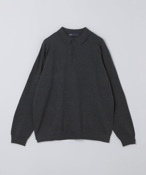 SHIPS Colors(シップス カラーズ)の「【一部WEB限定】Solist(R)Heat 14ゲージ ニット ポロシャツ◆(ニット/セーター・メンズ・チャコールグレー/カーキ/ネイビー/ブラウン・X-LARGE/LARGE/MEDIUM)」の8枚目の写真