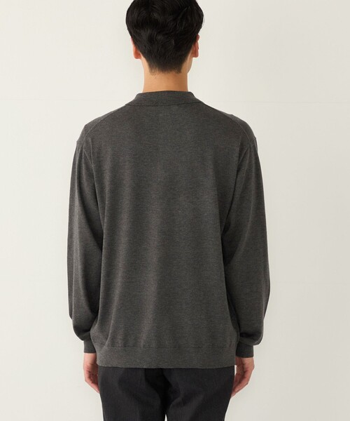 SHIPS Colors(シップス カラーズ)の「【一部WEB限定】Solist(R)Heat 14ゲージ ニット ポロシャツ◆(ニット/セーター・メンズ・チャコールグレー/カーキ/ネイビー/ブラウン・X-LARGE/LARGE/MEDIUM)」の19枚目の写真