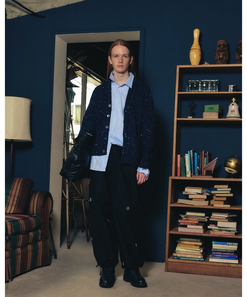 ADAM PATEK(アダムパテック)の「ADAMPTEK/stitched calm pinchstripe shirt/ストライプシャツ/AP2625004(シャツ/ブラウス・レディース・ブルー/ホワイト・1/2)」の2枚目の写真