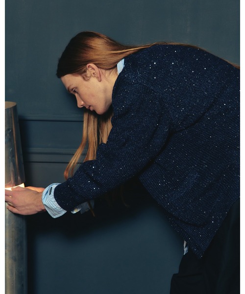 ADAM PATEK(アダムパテック)の「ADAMPTEK/stitched calm pinchstripe shirt/ストライプシャツ/AP2625004(シャツ/ブラウス・レディース・ブルー/ホワイト・1/2)」の7枚目の写真