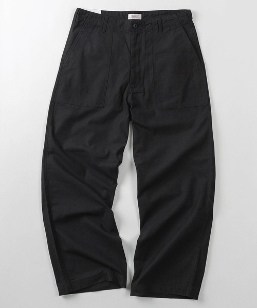 HANES(ヘインズ)の「【78】【Hanes/ヘインズ】ワイド ベイカー チノパンツ/ワークパンツ/アジャスター付き/綿100%/右綾ツイル/ワーク/ミリタリー/ユニセックス/レディース/メンズ(チノパンツ・メンズ・カーキ/ブラック/チャコールグレー/ベージュ・S/M/L/XL)」の2枚目の写真