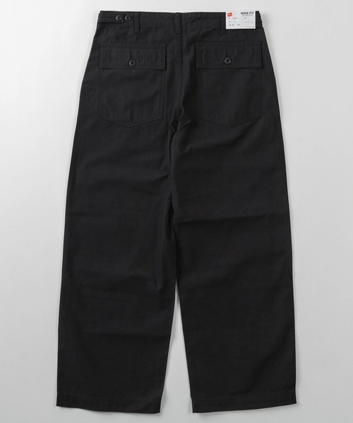 HANES(ヘインズ)の「【78】【Hanes/ヘインズ】ワイド ベイカー チノパンツ/ワークパンツ/アジャスター付き/綿100%/右綾ツイル/ワーク/ミリタリー/ユニセックス/レディース/メンズ(チノパンツ・メンズ・カーキ/ブラック/チャコールグレー/ベージュ・S/M/L/XL)」の7枚目の写真