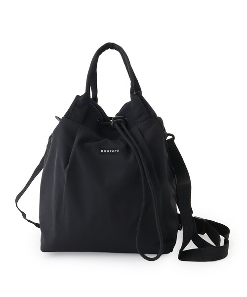 one'sterrace（ワンズテラス）の「ROOTOTE ルートート ドローストリングサコッシュ C（ショルダーバッグ・レディース・グレー系4/ダークブラウン系8/ブラック系8/カーキ系5・99）」の2枚目の写真