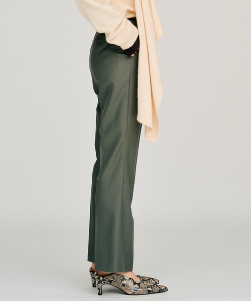 PRANK PROJECT(プランクプロジェクト)の「【2026Winter Pre-Order】ウーステッドセミフレアパンツ / Worsted Semi-Flare Pants(スラックス・レディース・ブラック/カーキ/マルチ・38/36)」の14枚目の写真