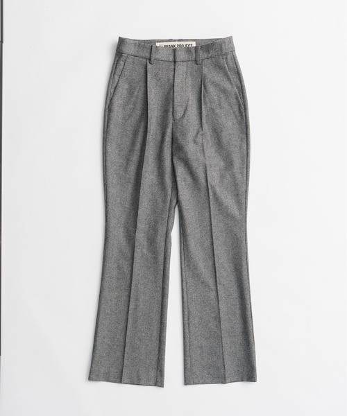 PRANK PROJECT(プランクプロジェクト)の「【2026Winter Pre-Order】ウーステッドセミフレアパンツ / Worsted Semi-Flare Pants(スラックス・レディース・ブラック/カーキ/マルチ・38/36)」の15枚目の写真