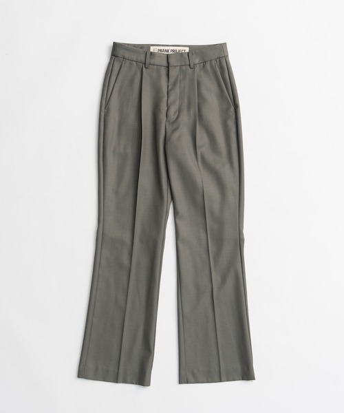 PRANK PROJECT(プランクプロジェクト)の「【2026Winter Pre-Order】ウーステッドセミフレアパンツ / Worsted Semi-Flare Pants(スラックス・レディース・ブラック/カーキ/マルチ・38/36)」の16枚目の写真