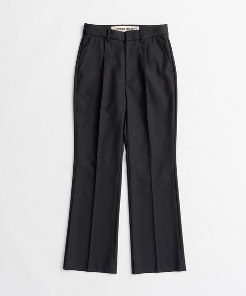 PRANK PROJECT(プランクプロジェクト)の「【2026Winter Pre-Order】ウーステッドセミフレアパンツ / Worsted Semi-Flare Pants(スラックス・レディース・ブラック/カーキ/マルチ・38/36)」の17枚目の写真