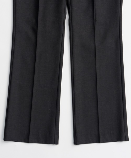 PRANK PROJECT(プランクプロジェクト)の「【2026Winter Pre-Order】ウーステッドセミフレアパンツ / Worsted Semi-Flare Pants(スラックス・レディース・ブラック/カーキ/マルチ・38/36)」の21枚目の写真