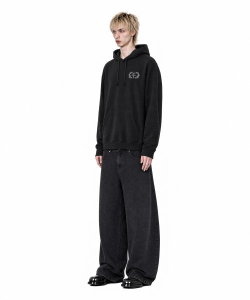 IDWS(アイドンワナセル)の「Crux Curved Denim Pants Black(デニムパンツ・レディース・その他・1/2/0)」の6枚目の写真