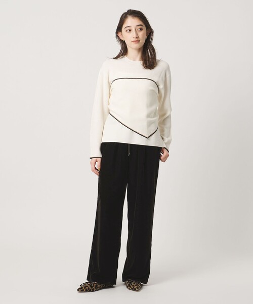 UNITED ARROWS(ユナイテッドアローズ)の「ベルベット イージーパンツ(その他パンツ・レディース・ダークブラウン/ブラック・38/36)」の6枚目の写真
