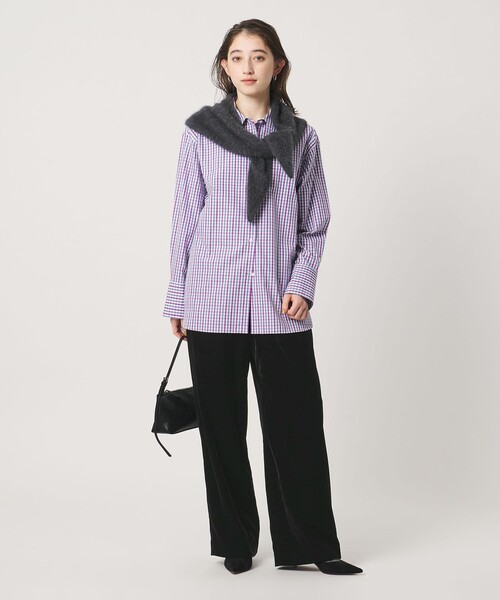 UNITED ARROWS(ユナイテッドアローズ)の「ベルベット イージーパンツ(その他パンツ・レディース・ダークブラウン/ブラック・38/36)」の10枚目の写真