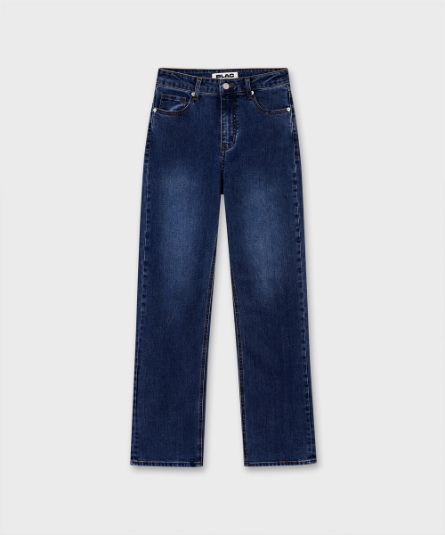 PLAC WOMEN(プレイス・ウィメン)の「ストレートデニムパンツ A02 ミッドブルー(デニムパンツ・レディース・その他・26/28/29/27/25)」の1枚目の写真