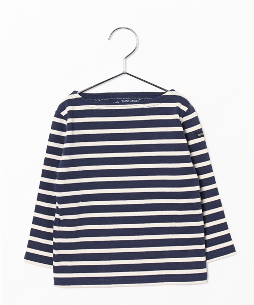 B:MING by BEAMS（ビーミングバイビームス）の「SAINT JAMES / ボーダーウエッソンT ＜KIDS＞（Tシャツ/カットソー・キッズ・オフホワイト/ナチュラル/ネイビー・2/4/8/6）」の3枚目の写真