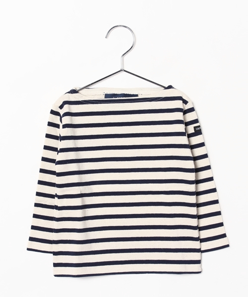 B:MING by BEAMS（ビーミングバイビームス）の「SAINT JAMES / ボーダーウエッソンT ＜KIDS＞（Tシャツ/カットソー・キッズ・オフホワイト/ナチュラル/ネイビー・2/4/8/6）」の2枚目の写真