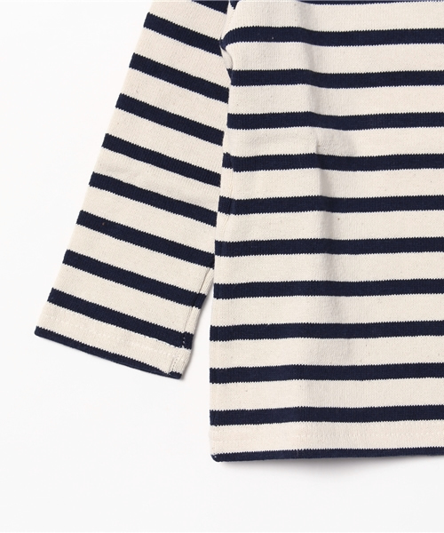 B:MING by BEAMS（ビーミングバイビームス）の「SAINT JAMES / ボーダーウエッソンT ＜KIDS＞（Tシャツ/カットソー・キッズ・オフホワイト/ナチュラル/ネイビー・2/4/8/6）」の6枚目の写真