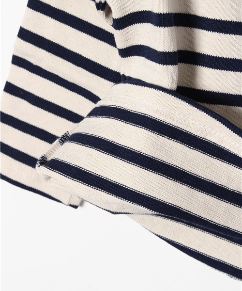 B:MING by BEAMS（ビーミングバイビームス）の「SAINT JAMES / ボーダーウエッソンT ＜KIDS＞（Tシャツ/カットソー・キッズ・オフホワイト/ナチュラル/ネイビー・2/4/8/6）」の8枚目の写真