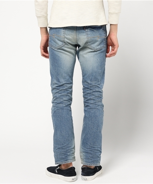 JACKROSE（ジャックローズ）の「ヴィンテージ加工ストレートデニム（デニムパンツ・メンズ・サックスブルー・M/L/XL/S）」の3枚目の写真