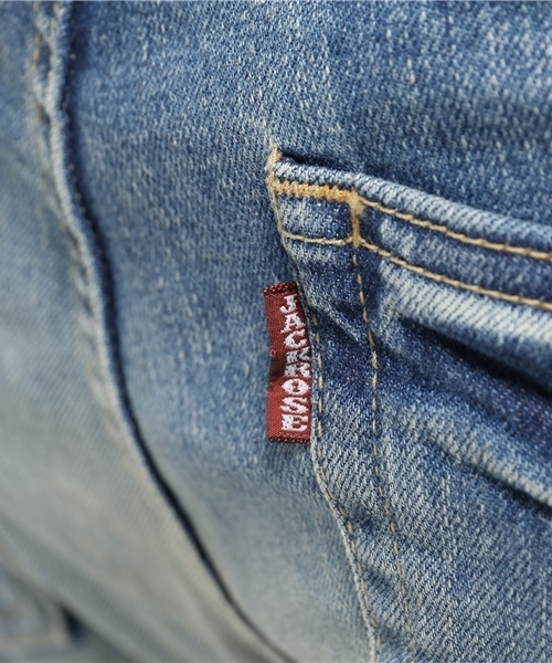 JACKROSE（ジャックローズ）の「ヴィンテージ加工ストレートデニム（デニムパンツ・メンズ・サックスブルー・M/L/XL/S）」の11枚目の写真