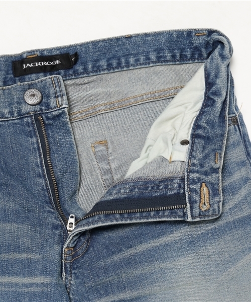 JACKROSE（ジャックローズ）の「ヴィンテージ加工ストレートデニム（デニムパンツ・メンズ・サックスブルー・M/L/XL/S）」の13枚目の写真