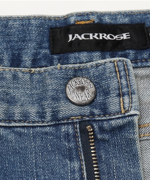 JACKROSE（ジャックローズ）の「ヴィンテージ加工ストレートデニム（デニムパンツ・メンズ・サックスブルー・M/L/XL/S）」の14枚目の写真