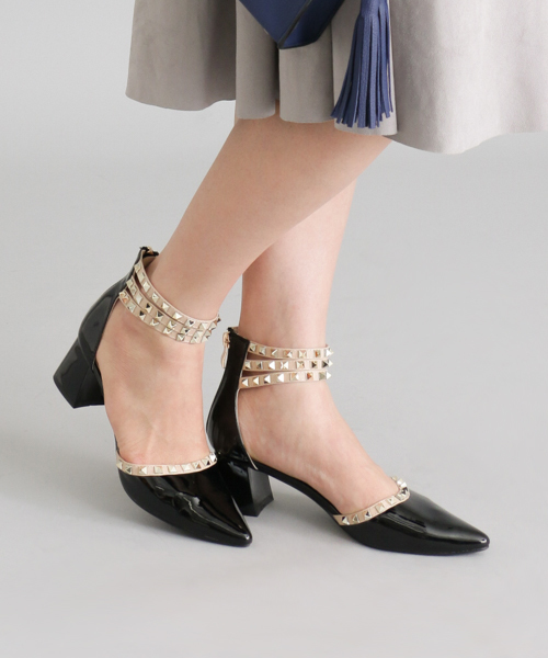 RODE SKO（ロデスコ）の「RODE SKO ADELITA スタッズヒールパンプス（その他シューズ・レディース・グレー/ブラック/ベージュ・38/36/37）」の12枚目の写真