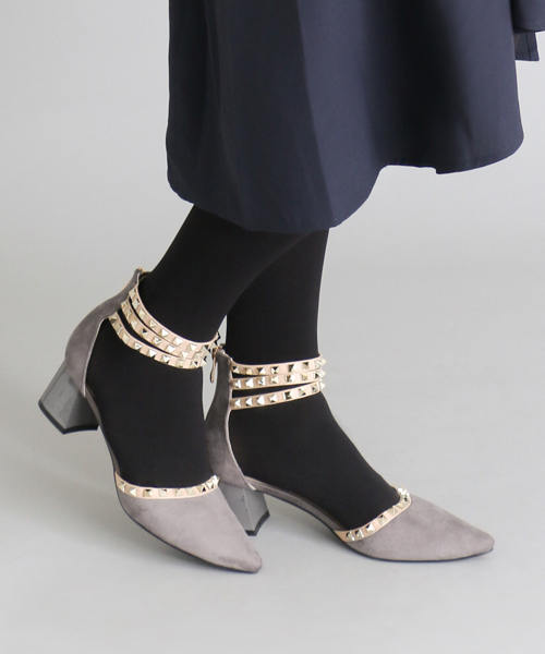RODE SKO（ロデスコ）の「RODE SKO ADELITA スタッズヒールパンプス（その他シューズ・レディース・グレー/ブラック/ベージュ・38/36/37）」の16枚目の写真