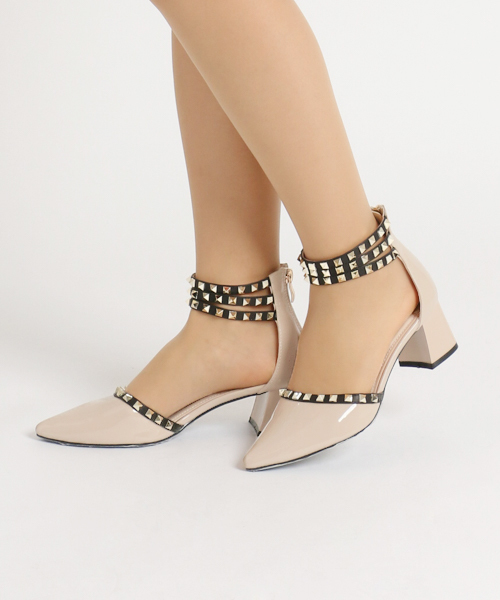 RODE SKO（ロデスコ）の「RODE SKO ADELITA スタッズヒールパンプス（その他シューズ・レディース・グレー/ブラック/ベージュ・38/36/37）」の20枚目の写真