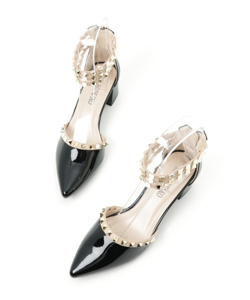 RODE SKO（ロデスコ）の「RODE SKO ADELITA スタッズヒールパンプス（その他シューズ・レディース・グレー/ブラック/ベージュ・38/36/37）」の7枚目の写真